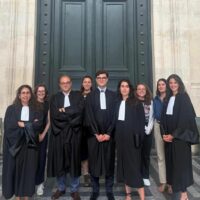 L’équipe du cabinet Lagraulet et associés réunie à l’occasion de la prestation de serment de Louis Cherblanc.
